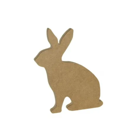 Zając MDF Siedzący duży 24cm